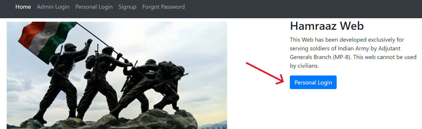 Hamraaz personal login