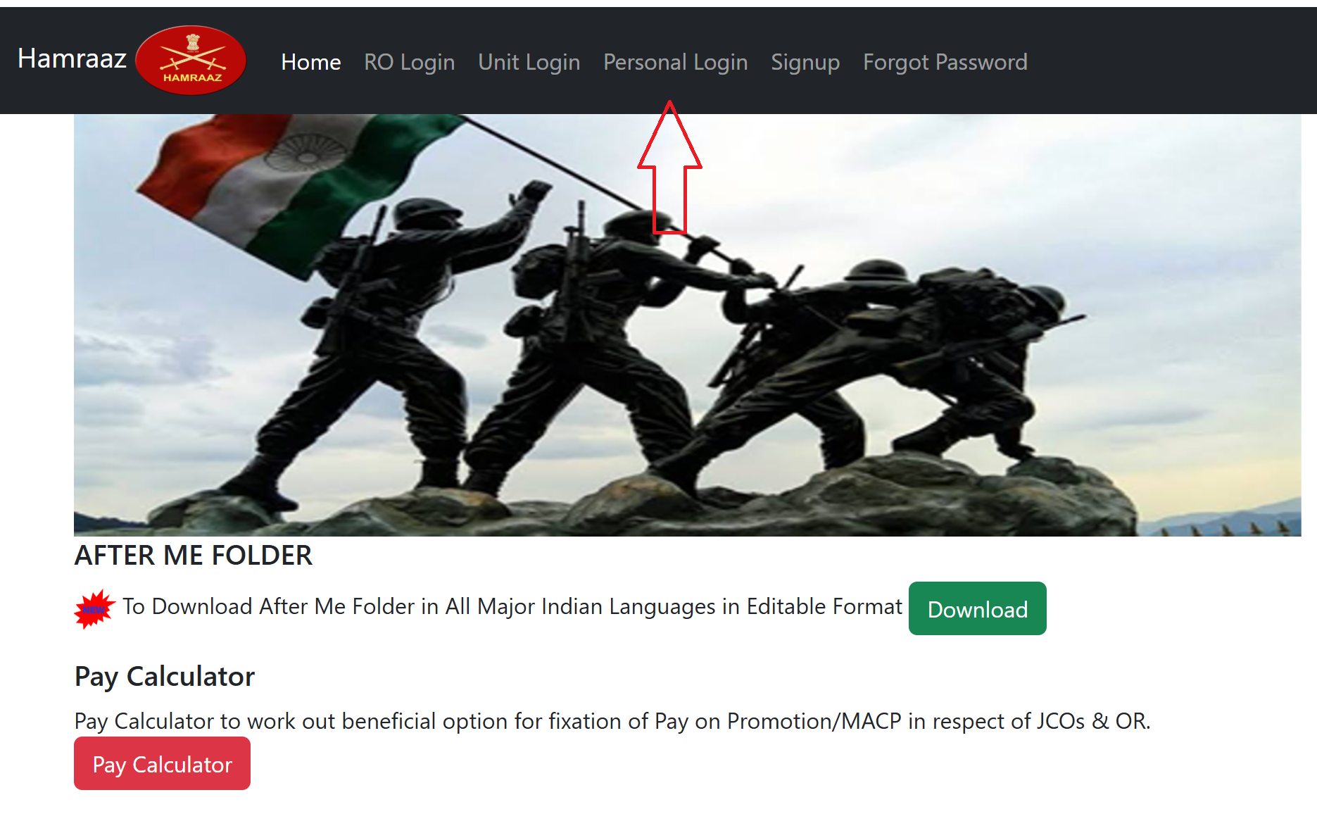 Hamraaz Password Reset Step - 1