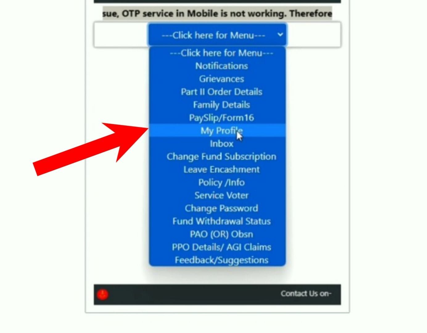 Hamraaz Mobile Number / Email Update Process Step 3